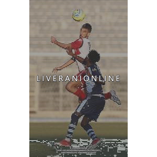 Rimini - Albinoleffe Campionato di calcio serie C girone B 08/12/2018 nella foto: Ferrani Manuel e Kouko Daniel Zinon (Albinoleffe) ©Claudio Zamagni/Agenzia Aldo Liverani