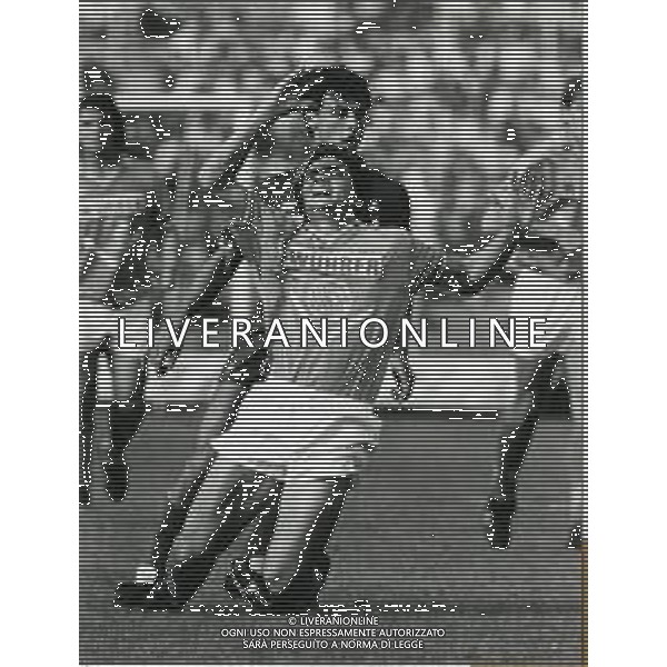 RETROSPETTIVA BRANCO CALCIATORE NELLA FOTO BRANCO CON LA MAGLIA DEL BRESCIA AG ALDO LIVERANI SAS