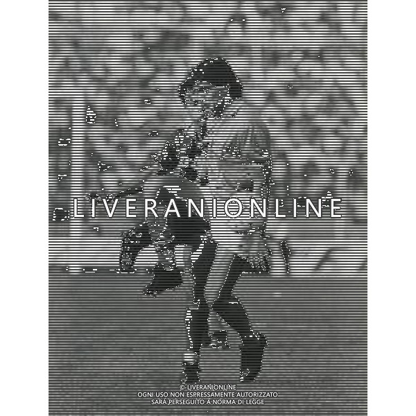 RETROSPETTIVA BRANCO CALCIATORE NELLA FOTO BRANCO CON LA MAGLIA DEL BRESCIA AG ALDO LIVERANI SAS