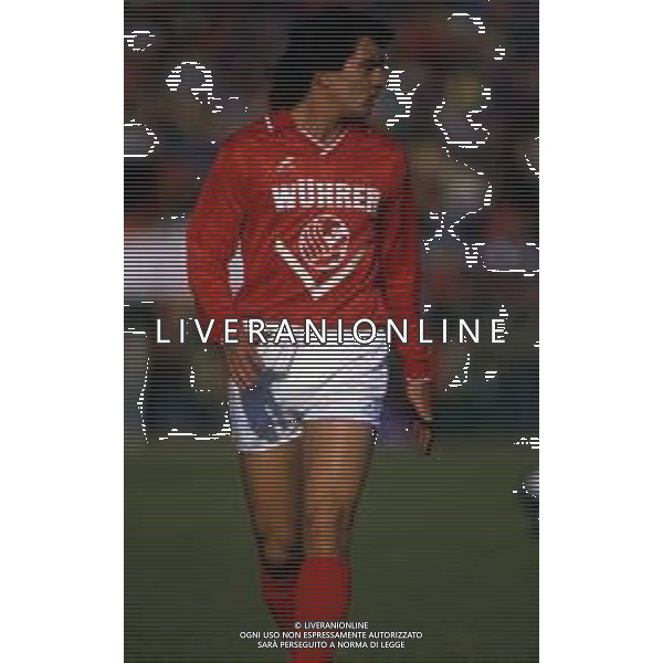 RETROSPETTIVA BRANCO CALCIATORE NELLA FOTO BRANCO CON LA MAGLIA DEL BRESCIA AG ALDO LIVERANI SAS