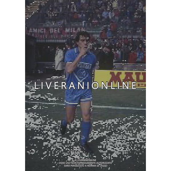 RETROSPETTIVA BRANCO CALCIATORE NELLA FOTO BRANCO CON LA MAGLIA DEL BRESCIA AG ALDO LIVERANI SAS
