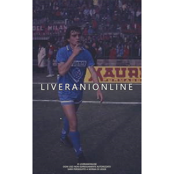 RETROSPETTIVA BRANCO CALCIATORE NELLA FOTO BRANCO CON LA MAGLIA DEL BRESCIA AG ALDO LIVERANI SAS
