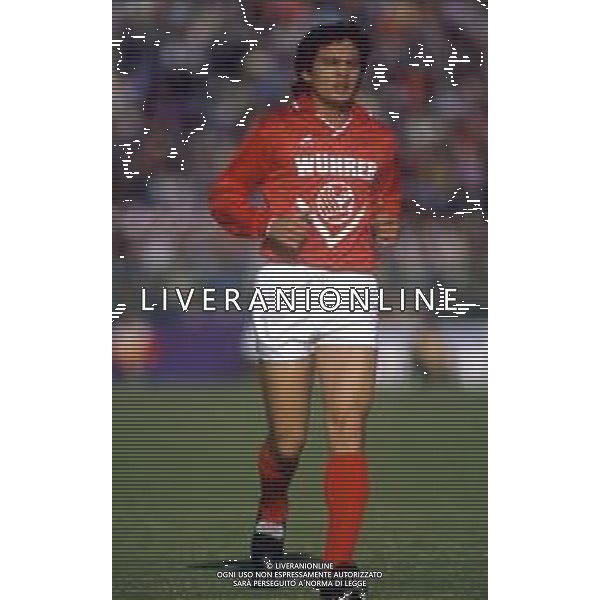 RETROSPETTIVA BRANCO CALCIATORE NELLA FOTO BRANCO CON LA MAGLIA DEL BRESCIA AG ALDO LIVERANI SAS