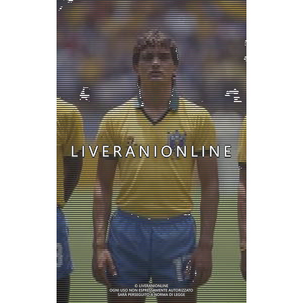 RETROSPETTIVA BRANCO CALCIATORE NELLA FOTO BRANCO CON LA MAGLIA DELLA NAZIONALE DEL BRASILE AG ALDO LIVERANI SAS