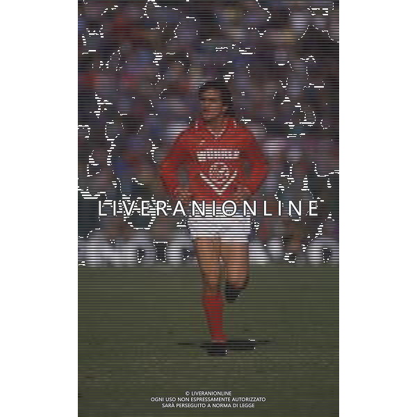 RETROSPETTIVA BRANCO CALCIATORE NELLA FOTO BRANCO CON LA MAGLIA DEL BRESCIA AG ALDO LIVERANI SAS