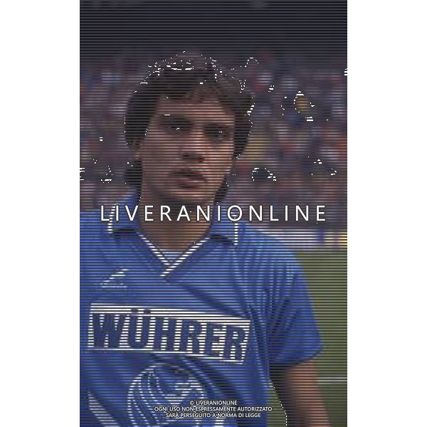RETROSPETTIVA BRANCO CALCIATORE NELLA FOTO BRANCO CON LA MAGLIA DEL BRESCIA AG ALDO LIVERANI SAS