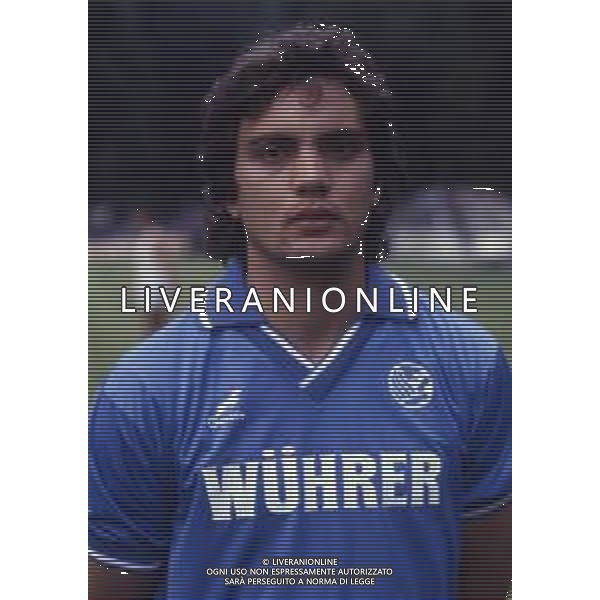 RETROSPETTIVA BRANCO CALCIATORE NELLA FOTO BRANCO CON LA MAGLIA DEL BRESCIA AG ALDO LIVERANI SAS