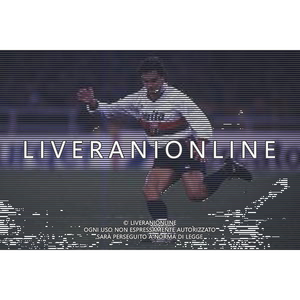 RETROSPETTIVA BRANCO CALCIATORE NELLA FOTO BRANCO CON LA MAGLIA DEL GENOA AG ALDO LIVERANI SAS
