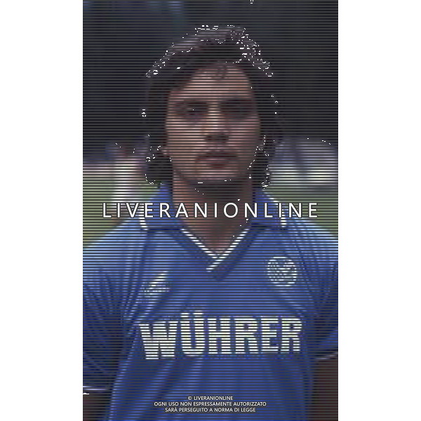 RETROSPETTIVA BRANCO CALCIATORE NELLA FOTO BRANCO CON LA MAGLIA DEL BRESCIA AG ALDO LIVERANI SAS