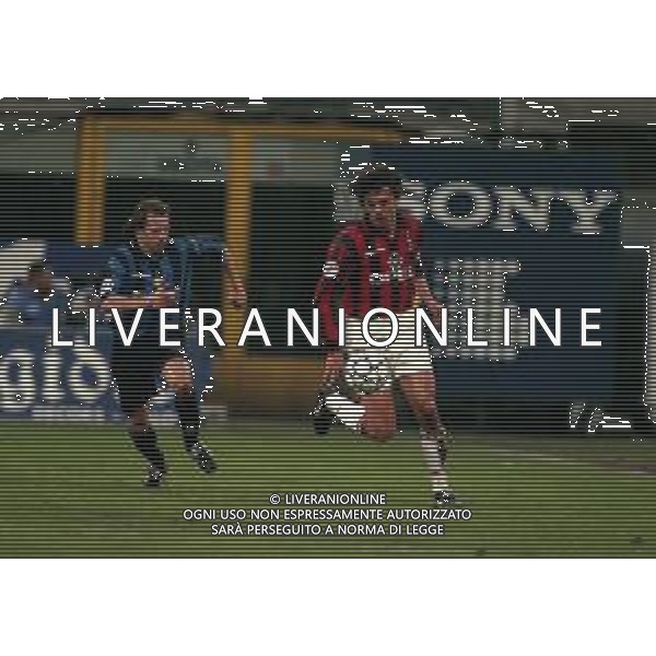 21-01-1998 MILANO-COPPA ITALIA INTER MILAN 1-0 NELLA FOTO PAOLO MALDINI E BENOIT CAUET AG ALDO LIVERANI SAS
