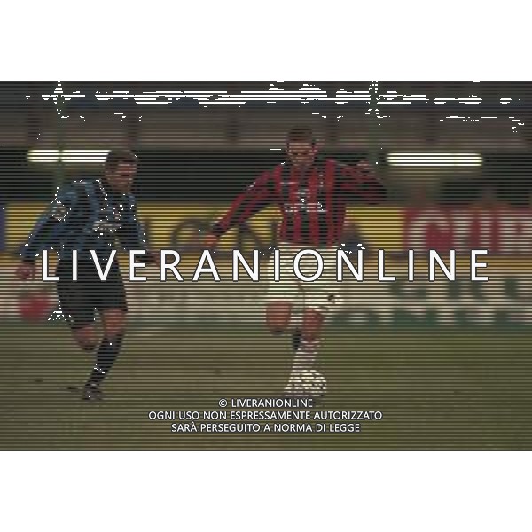 21-01-1998 MILANO-COPPA ITALIA INTER MILAN 1-0 NELLA FOTO LEONARDO-ZE ELIAS AG ALDO LIVERANI SAS