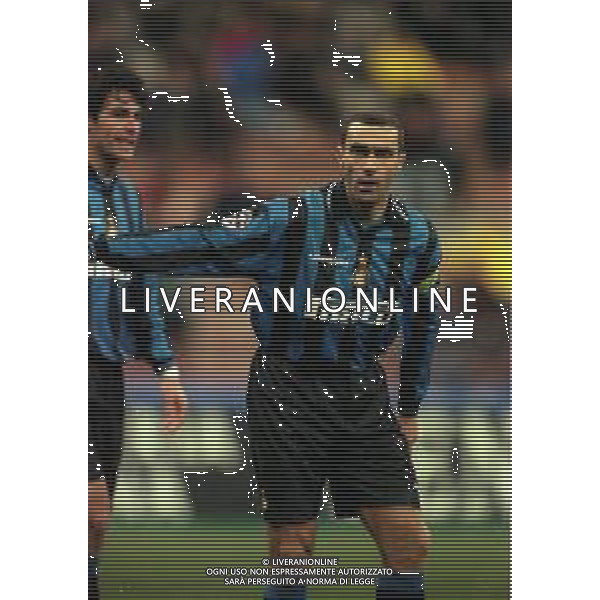 21-01-1998 MILANO-COPPA ITALIA INTER MILAN 1-0 NELLA FOTO GIUSEPPE BERGOMI AG ALDO LIVERANI SAS