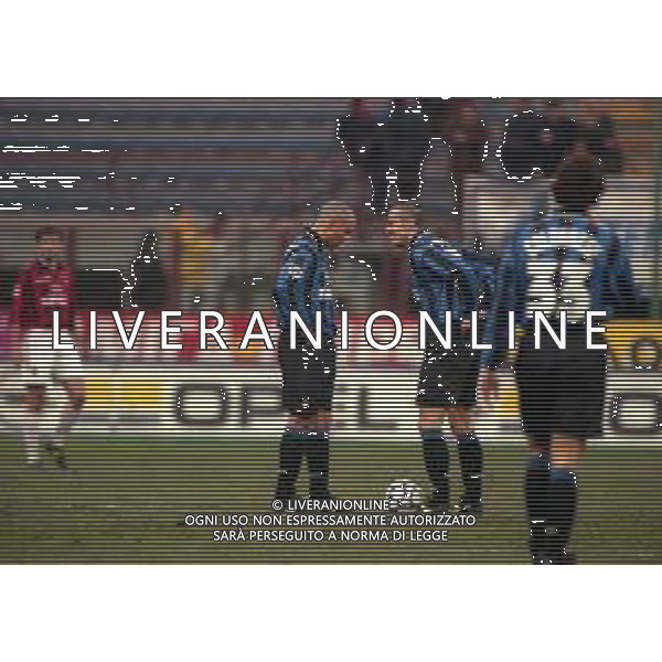 21-01-1998 MILANO-COPPA ITALIA INTER MILAN 1-0 NELLA FOTO RONALDO E MARCO BRANCA AG ALDO LIVERANI SAS