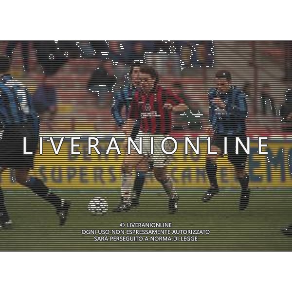 21-01-1998 MILANO-COPPA ITALIA INTER MILAN 1-0 NELLA FOTO ROBERTO DONADONI E ZE ELIAS AG ALDO LIVERANI SAS