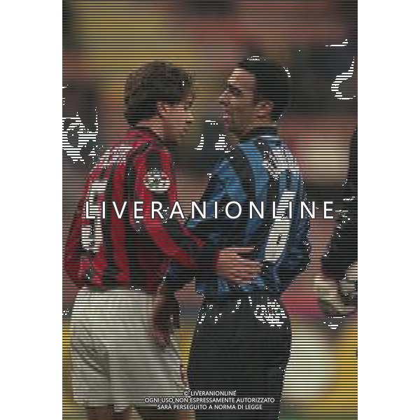 21-01-1998 MILANO-COPPA ITALIA INTER MILAN 1-0 NELLA FOTO ALESSANDRO COSTACURTA E YOURI DJORKAEFF AG ALDO LIVERANI SAS