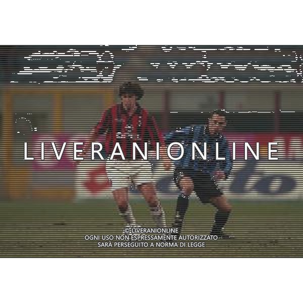 21-01-1998 MILANO-COPPA ITALIA INTER MILAN 1-0 NELLA FOTO DEMETRIO ALBERTINI E YOURI DJORKAEFF AG ALDO LIVERANI SAS