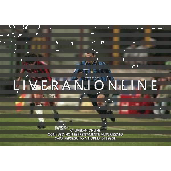 21-01-1998 MILANO-COPPA ITALIA INTER MILAN 1-0 NELLA FOTO YOURI DJORKAEFF E DEMETRIO ALBERTINI AG ALDO LIVERANI SAS