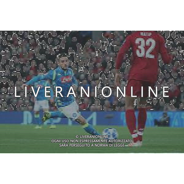 LIVERPOOL - NAPOLI CHAMPIONS LEAGUE 11.12.2018 NELLA FOTO DRIES MERTENS ©MOSCA / AGENZIA ALDO LIVERANI SAS