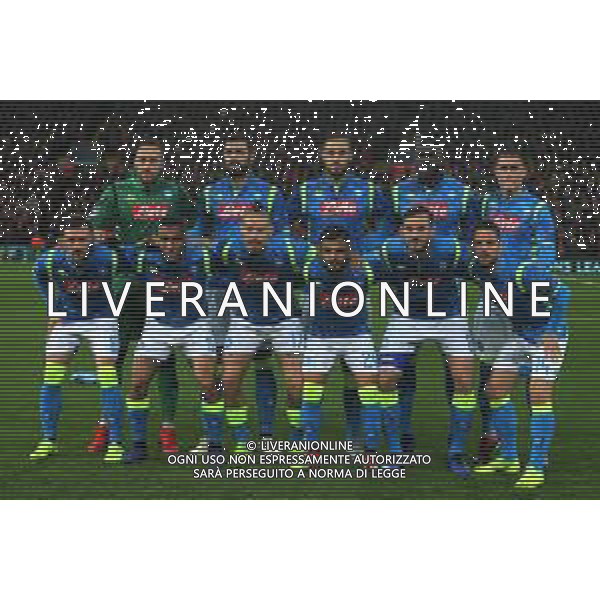 LIVERPOOL - NAPOLI CHAMPIONS LEAGUE 11.12.2018 NELLA FOTO LA FORMAZIONE DELLA SQUADRA DEL NAPOLI ©MOSCA / AGENZIA ALDO LIVERANI SAS