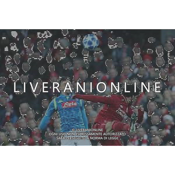 LIVERPOOL - NAPOLI CHAMPIONS LEAGUE 11.12.2018 NELLA FOTO MARIO RUI, E MOHAMED SALAH ©MOSCA / AGENZIA ALDO LIVERANI SAS