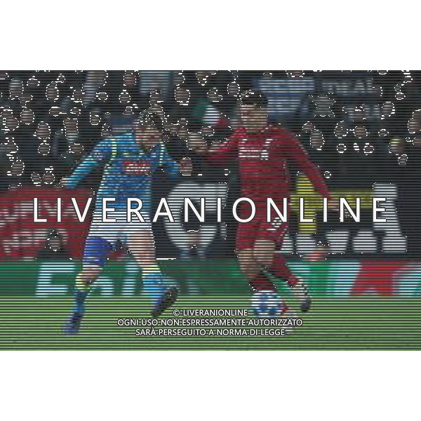 LIVERPOOL - NAPOLI CHAMPIONS LEAGUE 11.12.2018 NELLA FOTO ROBERTO FIRMINO, FABIAN RUIZ ©MOSCA / AGENZIA ALDO LIVERANI SAS
