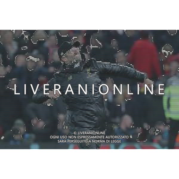 LIVERPOOL - NAPOLI CHAMPIONS LEAGUE 11.12.2018 NELLA FOTO ESULTANZA DI JURGEN KLOPP A FINE GARA ©MOSCA / AGENZIA ALDO LIVERANI SAS