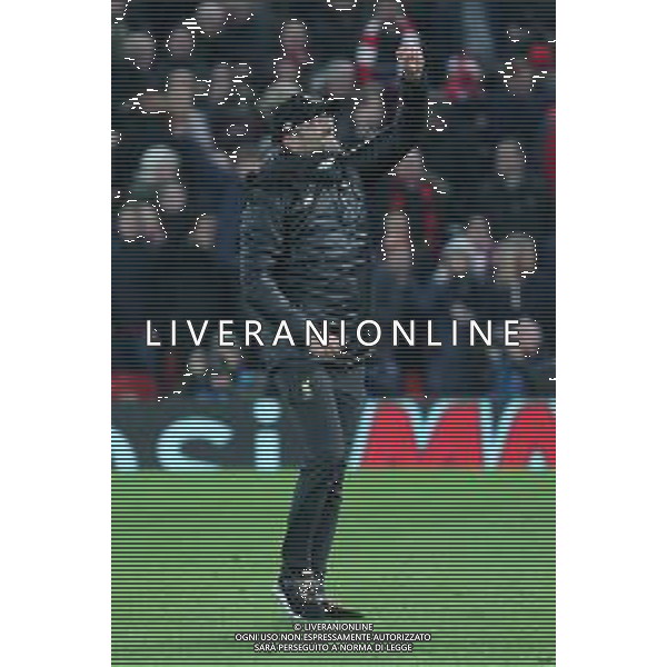 LIVERPOOL - NAPOLI CHAMPIONS LEAGUE 11.12.2018 NELLA FOTO ESULTANZA DI JURGEN KLOPP A FINE GARA ©MOSCA / AGENZIA ALDO LIVERANI SAS