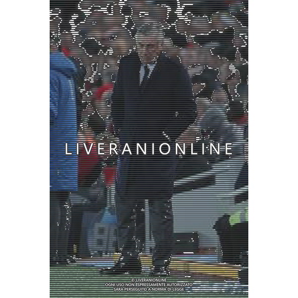 LIVERPOOL - NAPOLI CHAMPIONS LEAGUE 11.12.2018 NELLA FOTO DELUSIONE CARLO ANCELOTTI ©MOSCA / AGENZIA ALDO LIVERANI SAS