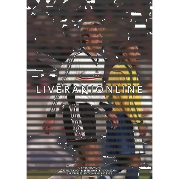 1998-1999 amichevole germania brasile 1-2 nella foto jurghen klinsmann ag aldo liverani sas