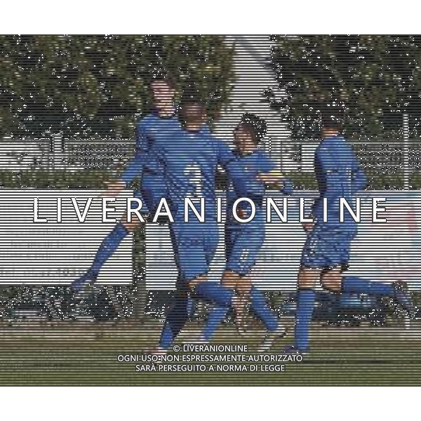 Amichevole Nazionale Under 16 Italia - Turchia 12/12/2018 nella foto: Esultanza dopo il gol di Zuccon Federico (Atalanta) ©Claudio Zamagni/Agenzia Aldo Liverani / AGENZIA ALDO LIVERANI SAS