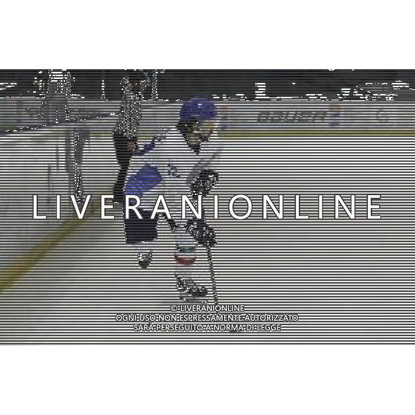 TYCHY 12.12.2018 SPORT HOKEJ NA LODZIE MISTRZOSTWA SWIATA U20 DYWIZJI 1B ICE HOCKEY U20 WORLD CHAMPIONSHIP DIVISION I - GROUP B UKRAINA - WLOCHY UKRAINE - ITALY NZ. STEPHAN DELUCA (ITA) FOT. MICHAL CHWIEDUK / FOKUSMEDIA/NEWSPIX.PL --- Newspix.pl AG ALDO LIVERANI SAS