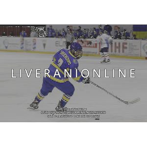 TYCHY 12.12.2018 SPORT HOKEJ NA LODZIE MISTRZOSTWA SWIATA U20 DYWIZJI 1B ICE HOCKEY U20 WORLD CHAMPIONSHIP DIVISION I - GROUP B UKRAINA - WLOCHY UKRAINE - ITALY NZ. ARTEM MATEICHENKO (UKR) FOT. MICHAL CHWIEDUK / FOKUSMEDIA/NEWSPIX.PL --- Newspix.pl AG ALDO LIVERANI SAS