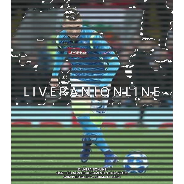 11-12-2018 LIVERPOOL NAPOLI CHAMPIONS LEGUE NELLA FOTO: PIOTR ZIELINSKI FOTO MOSCA, AG.LIVERANI
