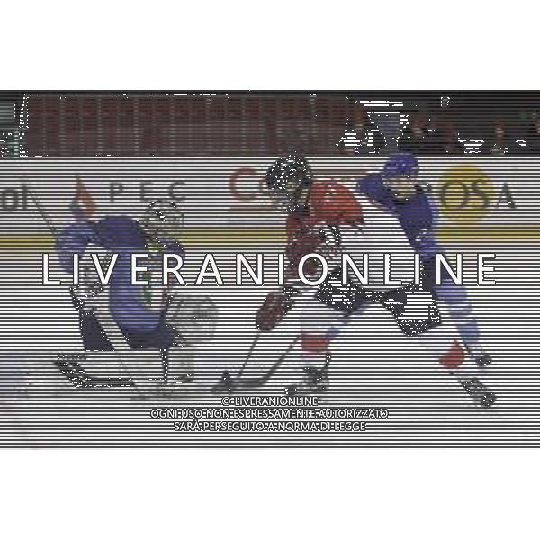 TYCHY 14.12.2018 SPORT HOKEJ NA LODZIE MISTRZOSTWA SWIATA U20 DYWIZJI 1B ICE HOCKEY U20 WORLD CHAMPIONSHIP DIVISION I - GROUP B WLOCHY - JAPONIA ITALY - JAPAN NZ. DAVIDE FADANI (ITA) KEITARO YASUDA (JPN) FRANCESCO FORTE (ITA) FOT. MICHAL CHWIEDUK / FOKUSMEDIA/NEWSPIX.PL --- Newspix.pl *** Local Caption *** www.newspix.pl mail us: info@newspix.pl call us: 0048 022 23 22 222 --- Polish Picture Agency by Ringier Axel Springer Poland/ AGENZIA ALDO LIVERANI SAS - ITALY ONLY EDITORIAL USE ONLY