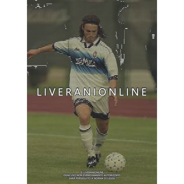 1997-1998 AMICHEVOLE ESTIVA ATALANTA CALCIO NELLA FOTO STEFANO ROSSINI AG ALDO LIVERANI SAS