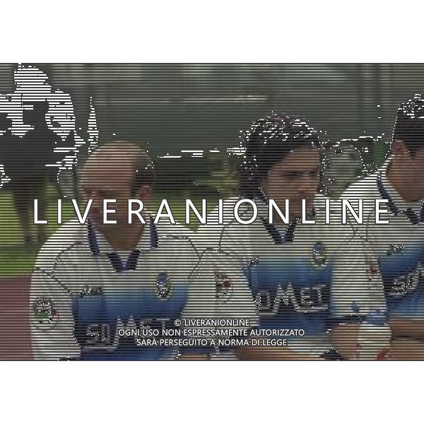 1997-1998 AMICHEVOLE ESTIVA ATALANTA CALCIO NELLA FOTO ROBERT ENGLARO E FEDERICO MAGALLANES AG ALDO LIVERANI SAS