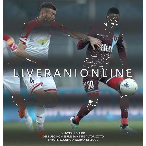 Campionato di Calcio Serie B BKT 2018/2019 16a Giornata Carpi (MO) - 16.12.2018 Carpi-Salernitana Nella Foto:Lamin Jallow - Alessio Sabbione /Ph.Vitez-Ag. Aldo Liverani
