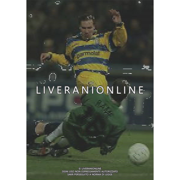 16-03-1999 PARMA COPPA UEFA PARMA BORDEAUX 6-0 NELLA FOTO GOAL ENRICO CHIESA AG ALDO LIVERANI SAS