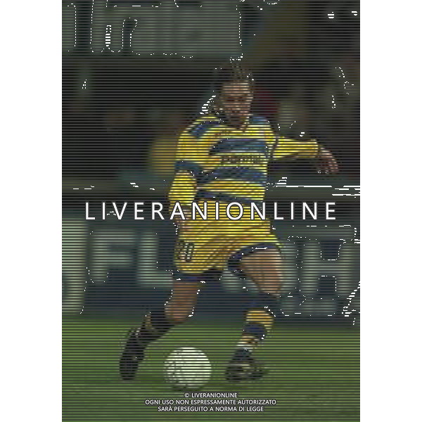 16-03-1999 PARMA COPPA UEFA PARMA BORDEAUX 6-0 NELLA FOTO GOAL ENRICO CHIESA AG ALDO LIVERANI SAS
