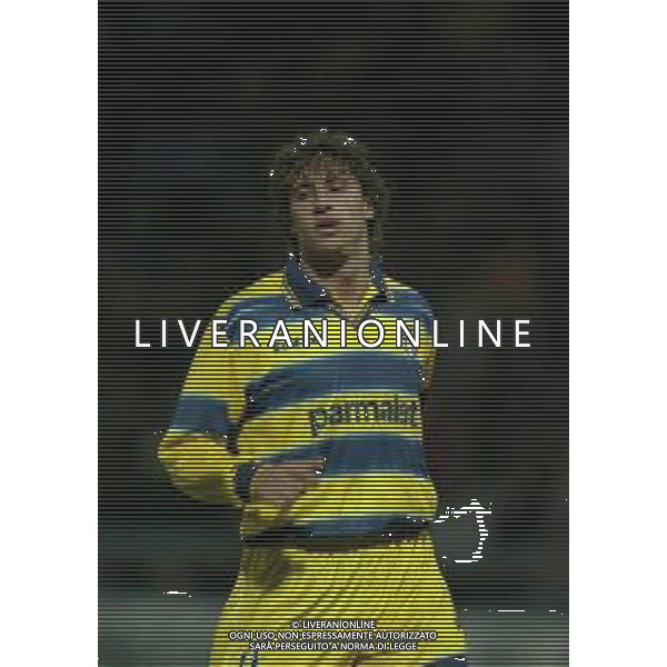 16-03-1999 PARMA COPPA UEFA PARMA BORDEAUX 6-0 NELLA FOTO HERNAN CRESPO AG ALDO LIVERANI SAS