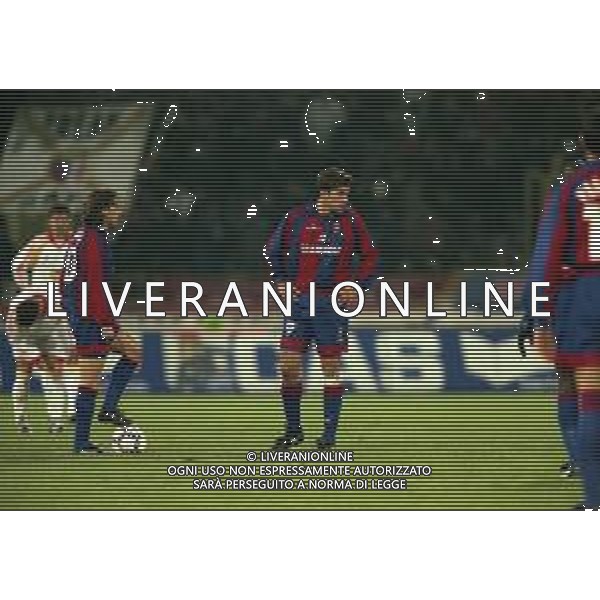 23-11-1999 BOLOGNA- COPPA UEFA BOLOGNA GALATASARAY 1-1 NELLA FOTO GIUSEPPE SIGNORI E NICOLA VENTOLA AG ALDO LIVERANI SAS