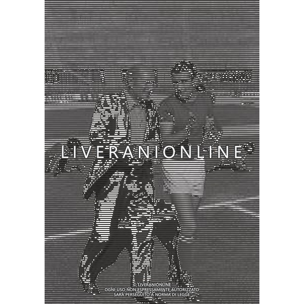 1975 FIRENZE ALLENAMENTO NAZIONALE ITALIANA DI CALCIO NELLA FOTO FULVIO BERNARDINI CON OSCAR DAMIANI AG ALDO LIVERANI SAS