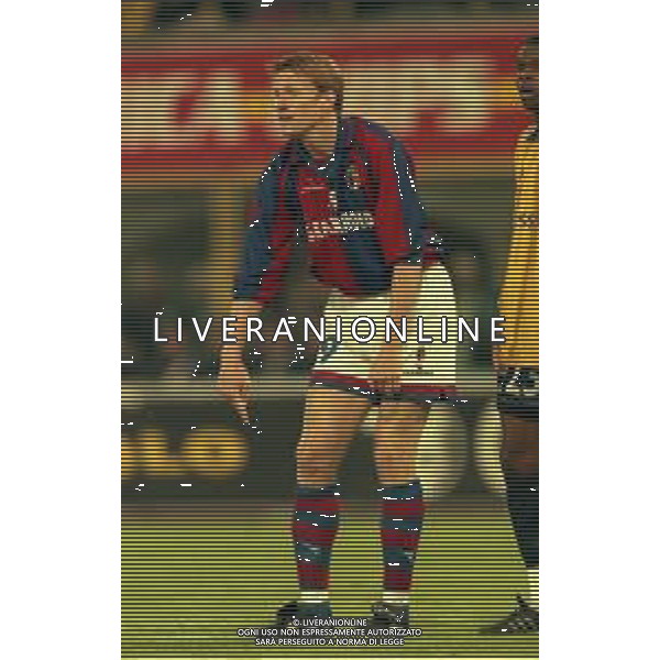 20-04-1999 BOLOGNA COPPA UEFA SEMIFINALE DI RITORNO BOLOGNA -MARSIGLIA 1-1 NELLA FOTO KENNET ANDERSSON AG ALDO LIVERANI SAS