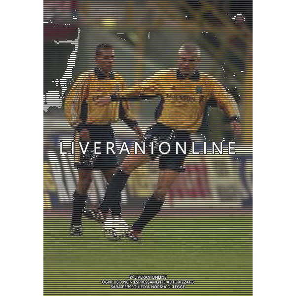 20-04-1999 BOLOGNA COPPA UEFA SEMIFINALE DI RITORNO BOLOGNA -MARSIGLIA 1-1 NELLA FOTO FABRIZIO RAVANELLI AG ALDO LIVERANI SAS