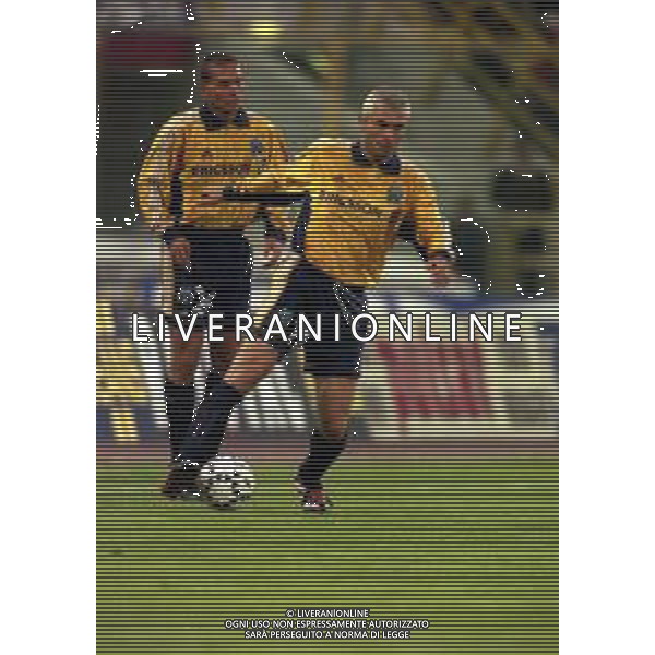 20-04-1999 BOLOGNA COPPA UEFA SEMIFINALE DI RITORNO BOLOGNA -MARSIGLIA 1-1 NELLA FOTO FABRIZIO RAVANELLI AG ALDO LIVERANI SAS