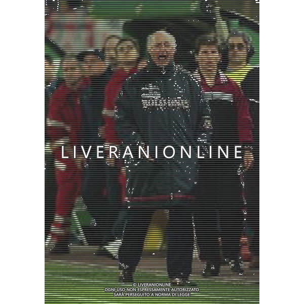 20-04-1999 BOLOGNA COPPA UEFA SEMIFINALE DI RITORNO BOLOGNA -MARSIGLIA 1-1 NELLA FOTO CARLO MAZZONE ALLENATORE BOLOGNA AG ALDO LIVERANI SAS
