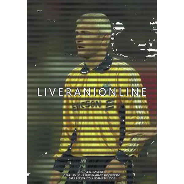 20-04-1999 BOLOGNA COPPA UEFA SEMIFINALE DI RITORNO BOLOGNA -MARSIGLIA 1-1 NELLA FOTO FABRIZIO RAVANELLI AG ALDO LIVERANI SAS