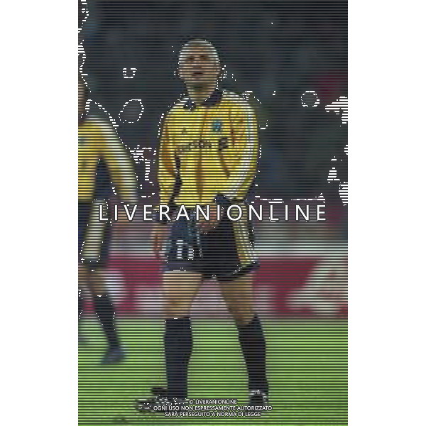 20-04-1999 BOLOGNA COPPA UEFA SEMIFINALE DI RITORNO BOLOGNA -MARSIGLIA 1-1 NELLA FOTO FABRIZIO RAVANELLI AG ALDO LIVERANI SAS
