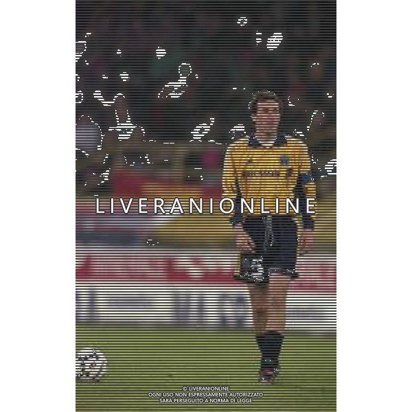 20-04-1999 BOLOGNA COPPA UEFA SEMIFINALE DI RITORNO BOLOGNA -MARSIGLIA 1-1 NELLA FOTO LAURENT BLANC AG ALDO LIVERANI SAS