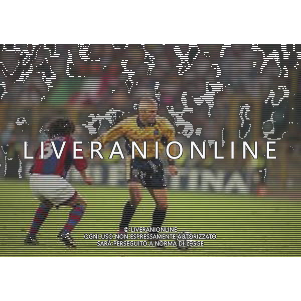 20-04-1999 BOLOGNA COPPA UEFA SEMIFINALE DI RITORNO BOLOGNA -MARSIGLIA 1-1 NELLA FOTO FABRIZIO RAVANELLI AG ALDO LIVERANI SAS